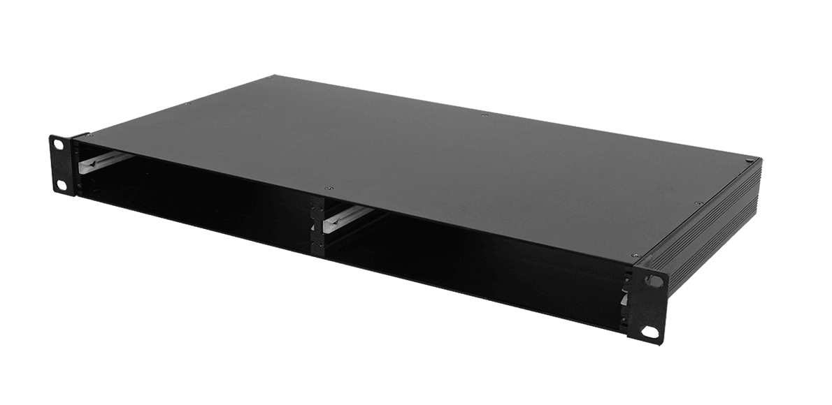 1U 19in Rack Housing for ½ Width Devices