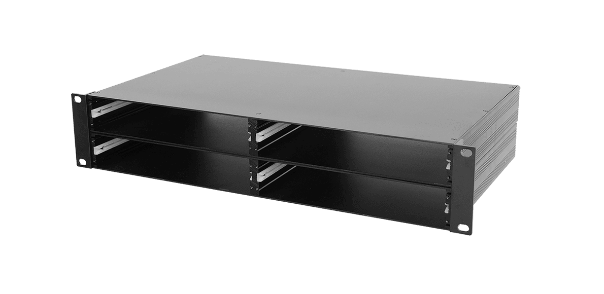 2U 19in Rack Housing for ½ width units